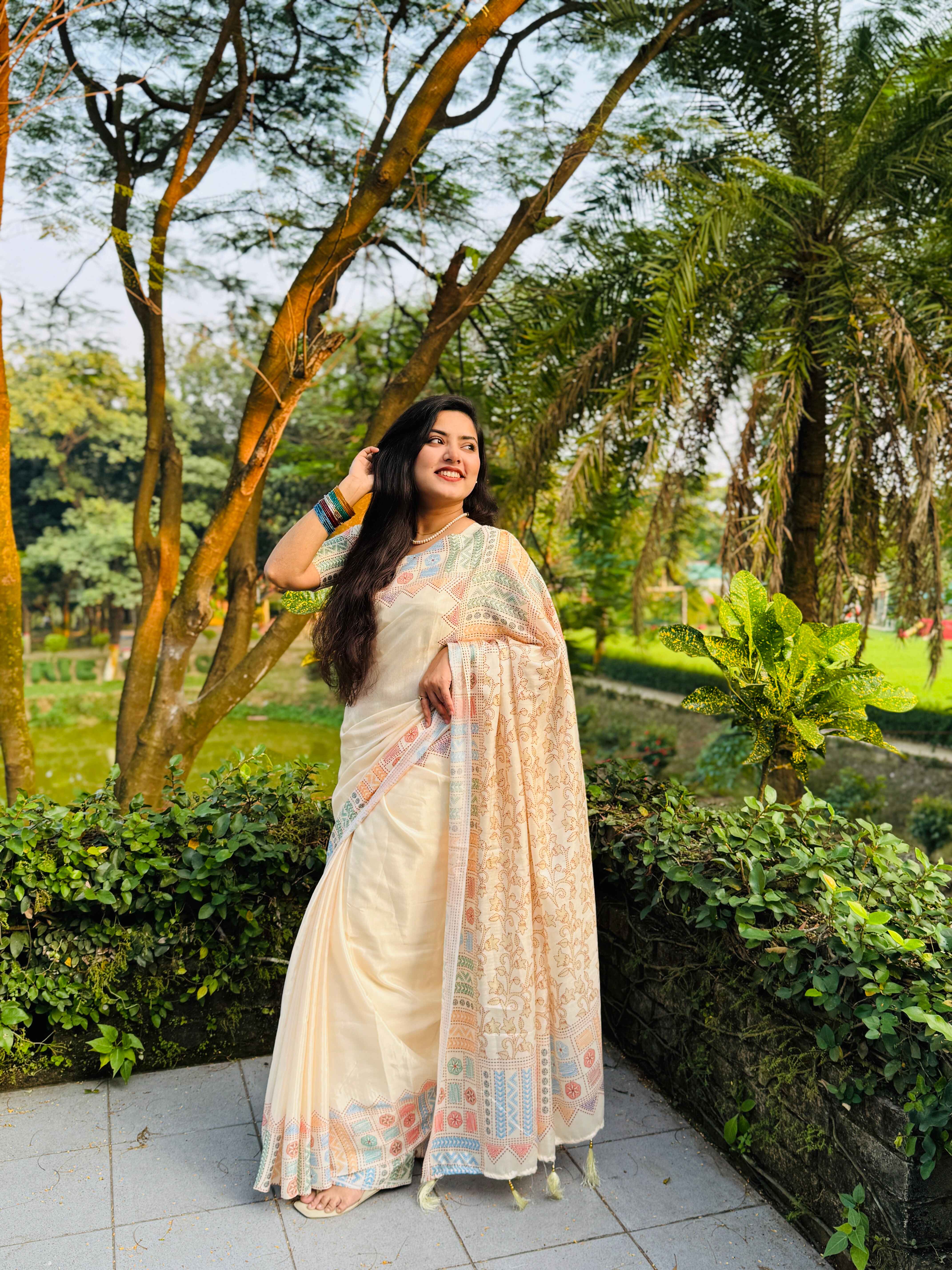 জাপানি সিল্ক শাড়ি