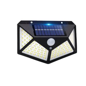 100 LED Solar Motion Sensor Wall Light Waterproof Outdoor Security Lamp